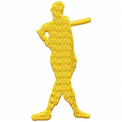 Sports Silhouette Embroidery Design 3